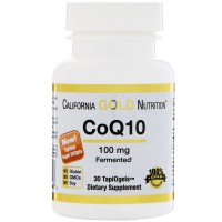 California Gold Nutrition, CoQ10, TapiOgels, 100 mg, 30 Tapioca Veggie Softgels.