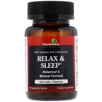 FutureBiotics, Relax & Sleep, 60 Vegetarian Tablets
