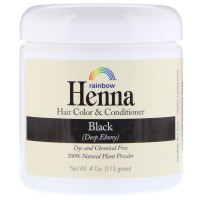 Rainbow Research, Henna, Hair Color & Conditioner, Black, 4 oz (113 g)