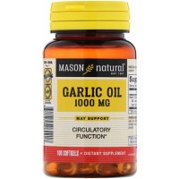 Mason Natural, Garlic Oil supplement 1000 mg, 100 Softgels