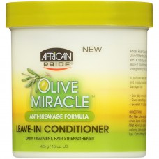 African Pride Olive Miracle Moisturizer Leave in Conditioner, 425g