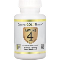 California Gold Nutrition Immune 4, Immune System Support, 60 Veggie Capsules