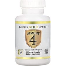 California Gold Nutrition Immune 4, Immune System Support, 60 Veggie Capsules