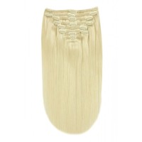 MerryLight 100% Human Hair Clip in Extension, Color 24, 18 inches,