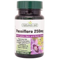 Natures Aid Passiflora, Lemon Balm & Avena Sativa - 60 Tablets