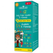 Natures Aid Kidz Multi-Vitamin & Minerals Liquid - Banana Flavour - 150ml