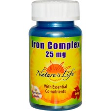 Nature's Life, Iron Complex, 50 Vegetarian Capsules Nature's Life, Iron Complex, 50 Vegetarian Capsules