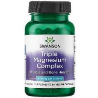 Swanson Triple Magnesium Complex, 400 Mg,30 Caps