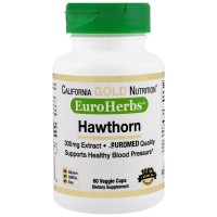 California Gold Nutrition, Hawthorn Extract, 300 mg, 60 Veggie Caps
