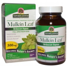 Nature's Answer, Mullein Leaf, 500 mg, 90 Vegetarian Capsules By Nature's Answer