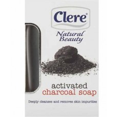 Clere Activated Charcoal Soap – Detoxifying and Moisturizing Bar Soap, 150g