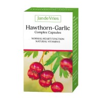 Jan De Vries Hawthorn - Garlic Complex 90 Capsules