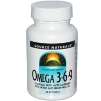 Source Naturals, Omega 3 6 9, 30 Softgels
