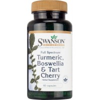 Swanson Full Spectrum Turmeric, Boswellia & Tart Cherry, 60Caps