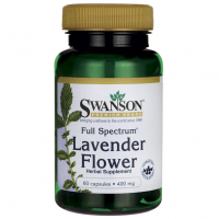 Swanson Full Spectrum Lavender Flower, 400mg, 60 Caps