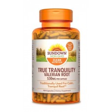 Sundown Naturals, True Tranquility, Valerian Root, 530 mg, 100 Capsules