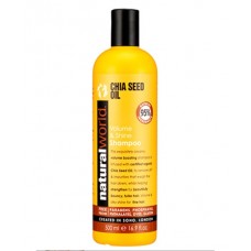 Natural World Cosmetics, Chia Seed Oil, Volume & Shine Shampoo, 500ml