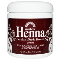 Rainbow Research, Henna, Hair Color and Conditioner, Dark Brown (113g)